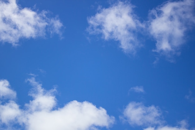 Blue sky clouds background. Beautiful landscape with clouds on sky.