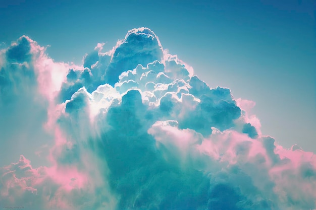 Blue sky and clouds background