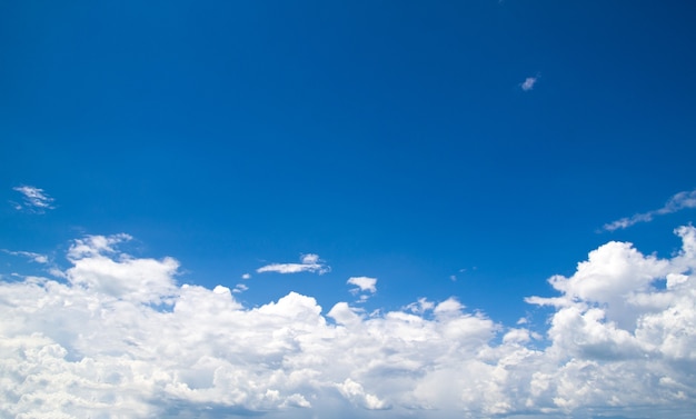 Blue sky and clouds background