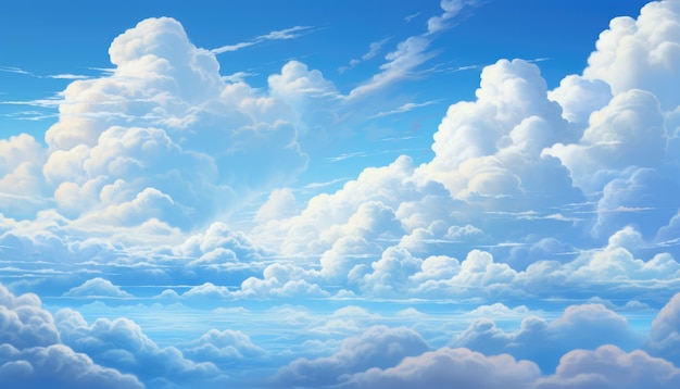 Blue sky clouds background