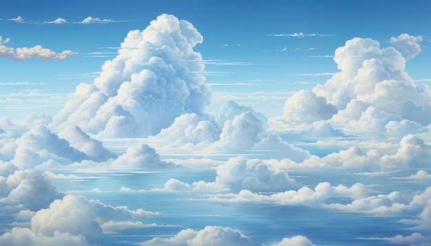 Blue sky clouds background