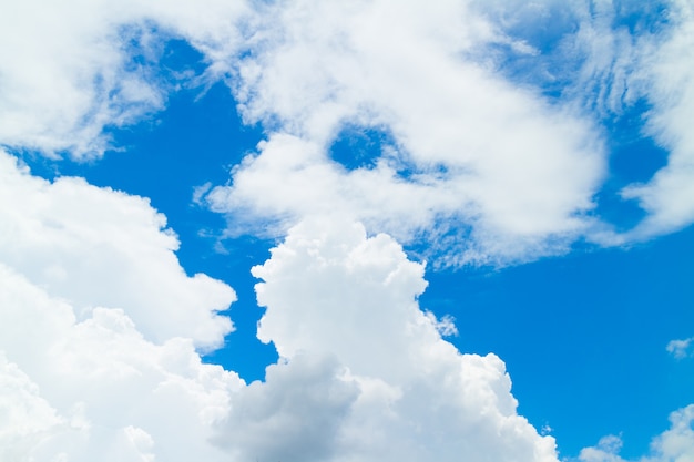 Blue sky and clouds in good weather days