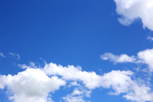 Blue sky, natural background.