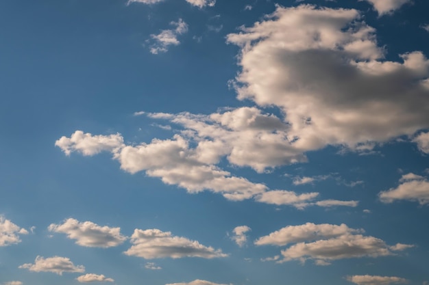 Blue sky panorama may use for sky replacement blue sky background with white striped clouds in heaven and infinity