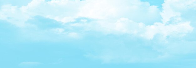 blue sky and sea  white clouds  summer background