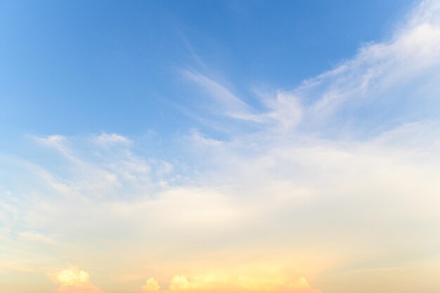 Blue sky in summer day