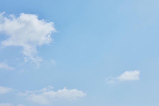 Blue sky texture with white clouds for background