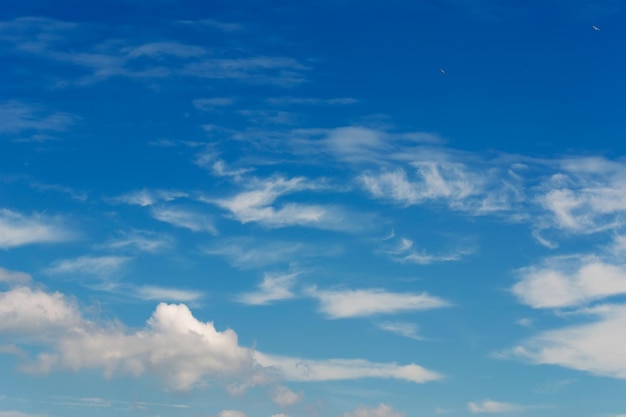 Blue sky and white billows