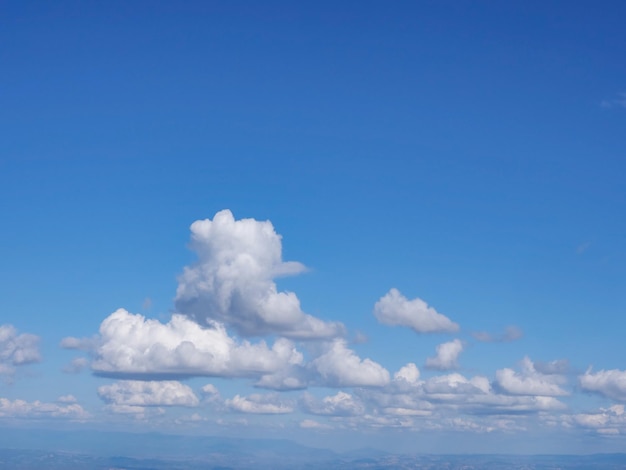 Blue sky and white cloud