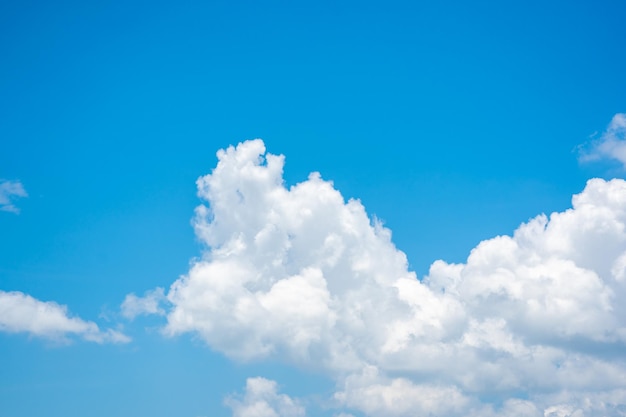 Blue sky and white clouds background