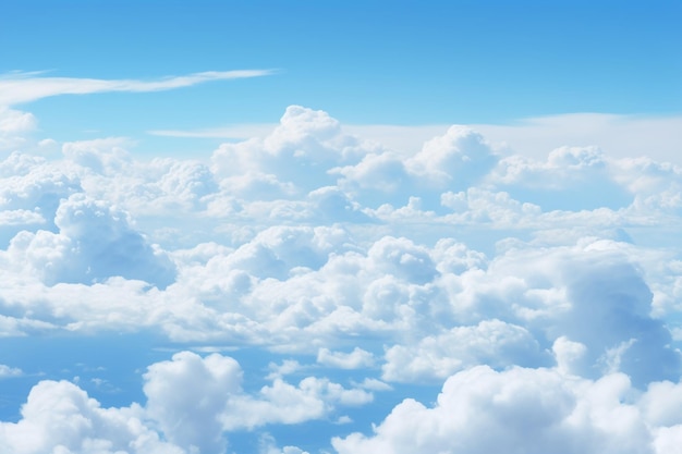 Blue sky white clouds background