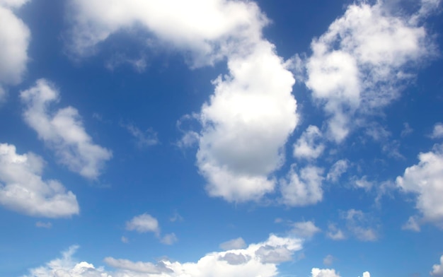 Blue sky white clouds nature