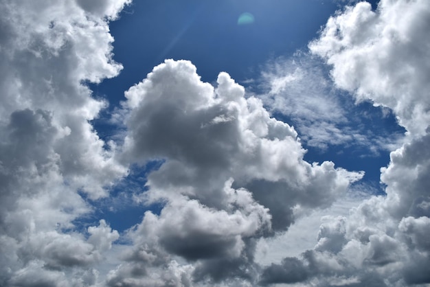 Blue sky and white clouds