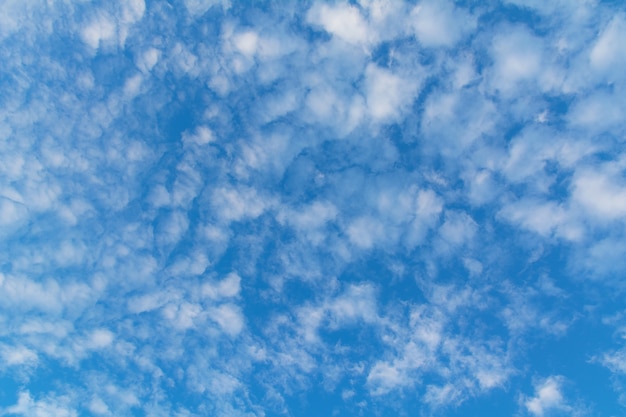 Blue sky with cloud, clean energy power, clear weather background