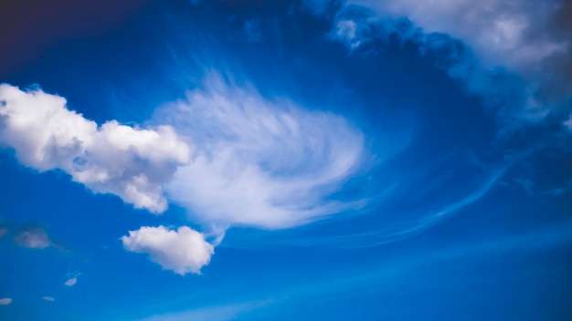 Blue sky with cloud closeup . Closeup blue sky and fluffy clouds background