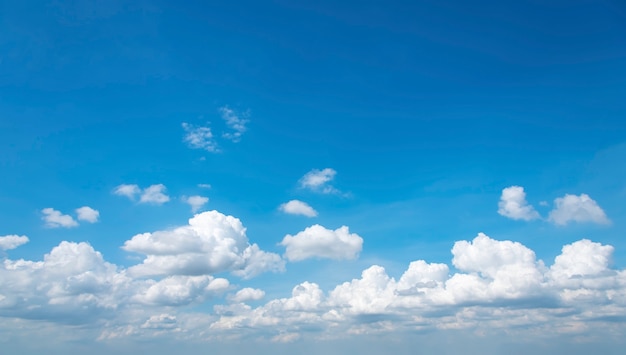 blue sky with cloud closeup.