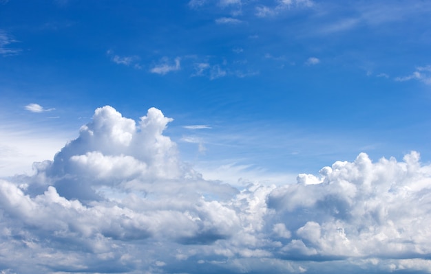 Blue sky with cloud