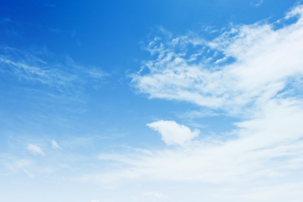 Blue sky with clouds background texture