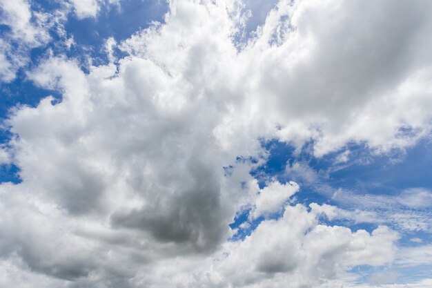 Blue sky with clouds.  background