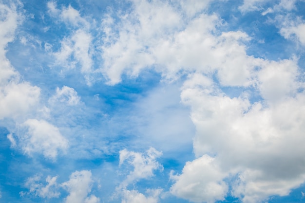 Blue sky with clouds background