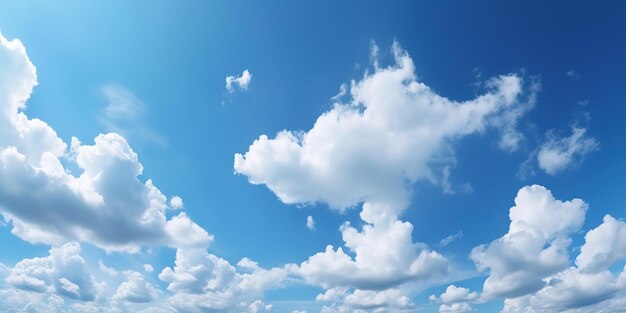 blue sky with clouds background