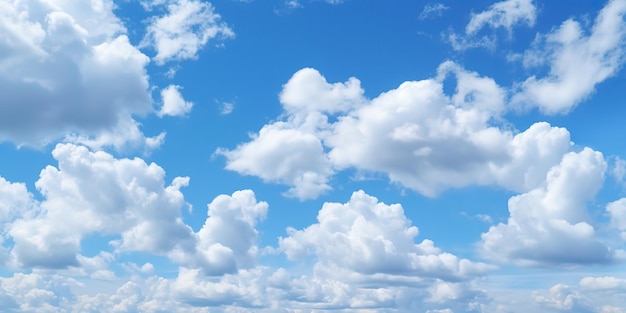 blue sky with clouds background