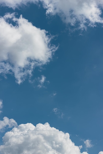 Blue sky with clouds Nature background Cloudscape Abstract cloudy wallpaper