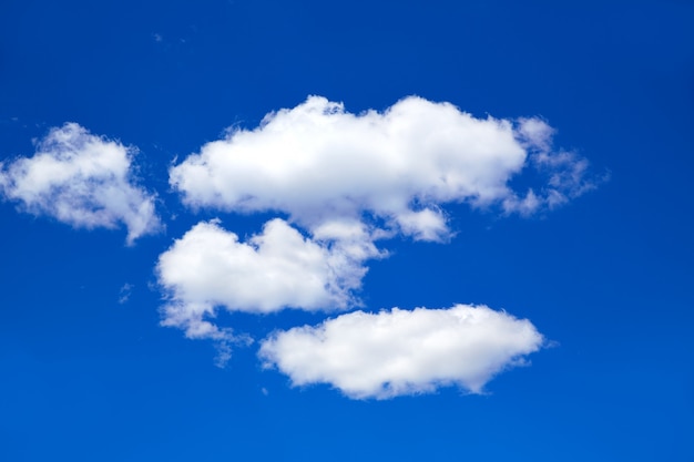 Blue sky with clouds in a sunny day