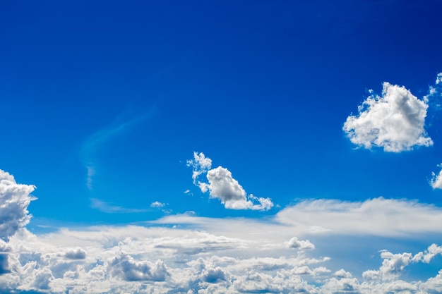 A blue sky with clouds and a white cloud