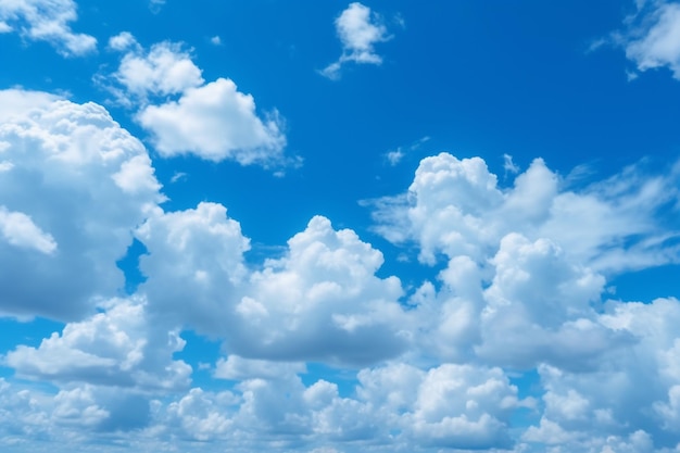 A blue sky with clouds and a white cloud