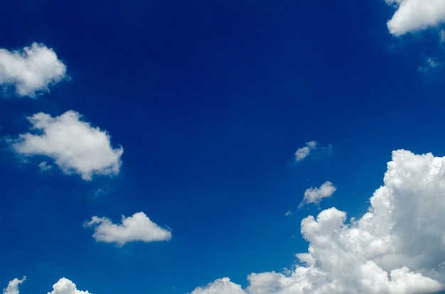 Blue sky with clouds