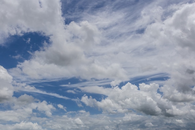 Blue sky with clouds