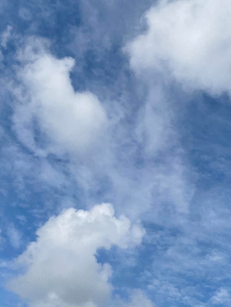 Blue sky with cloudscape background