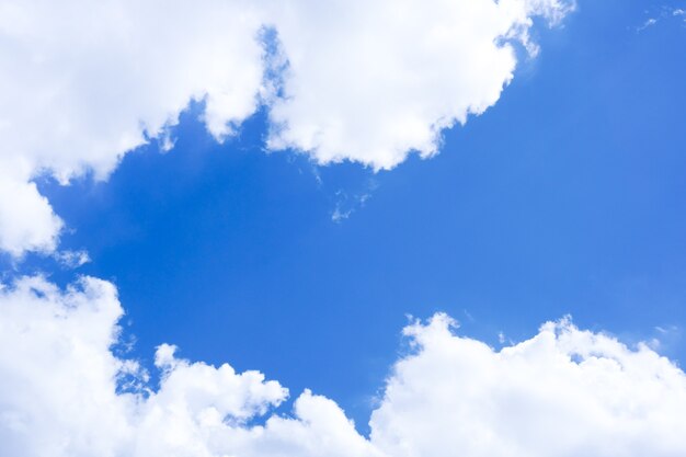 Blue sky with cloudy with daylight, natural sky composition, element of design