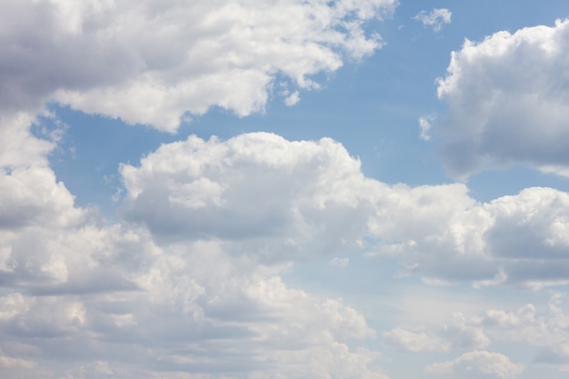 Blue sky with lots of clouds