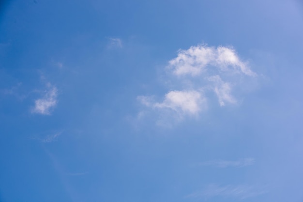 Blue sky with small cloud