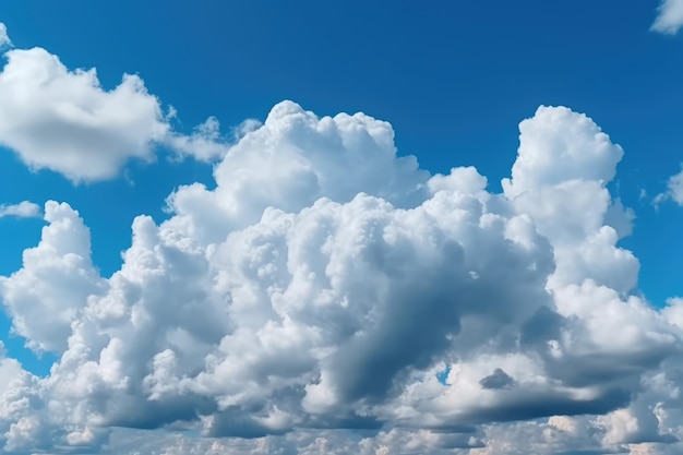 blue sky with white cloud background panoramic banner