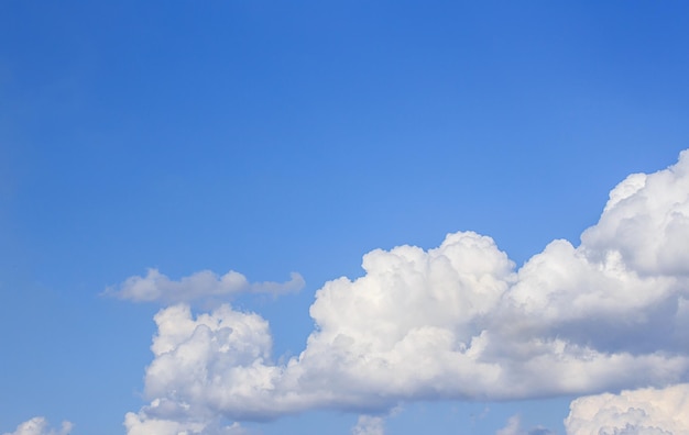 Blue sky with white cloud background