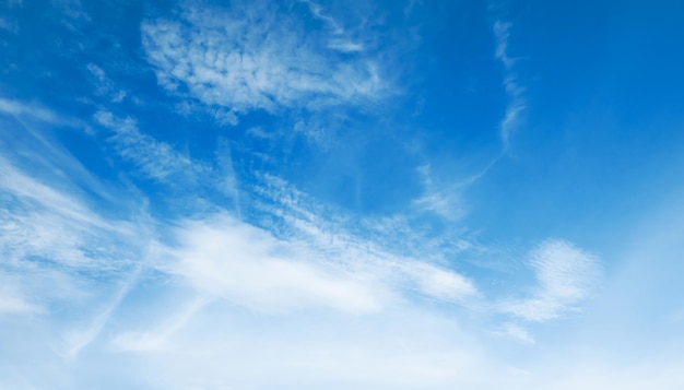 Blue sky with white cloud