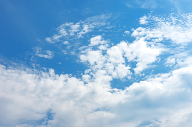 Blue sky with white clouds in sunny day