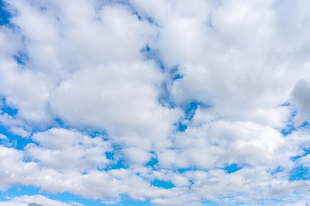 Blue sky with white clouds in sunny day