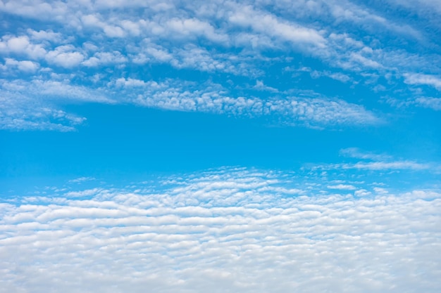 Blue sky with white clouds in sunny day