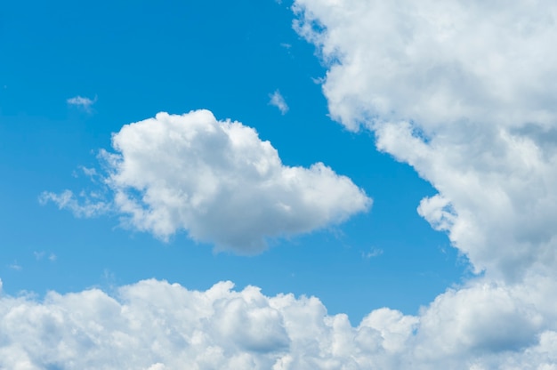 Blue sky with white clouds