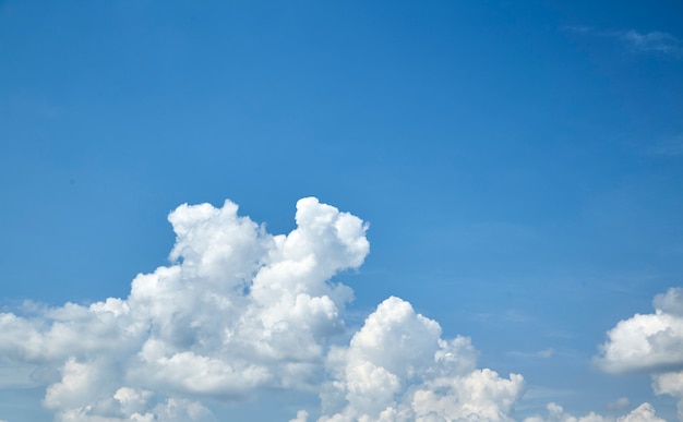 Blue sky with a white clouds