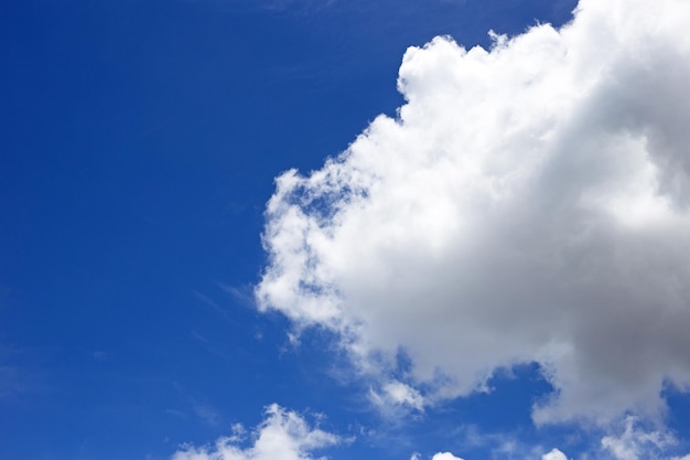 Blue sky with white clouds