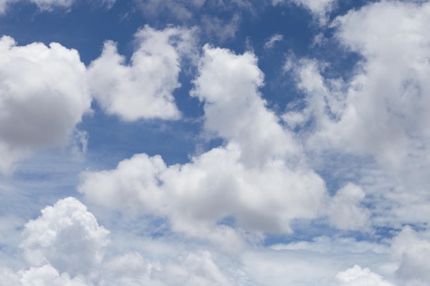 Blue sky with white clouds