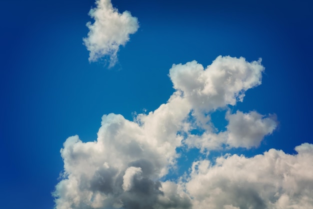 Blue sky with white clouds