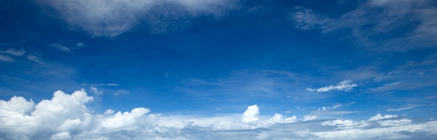 Blue sky with white clouds