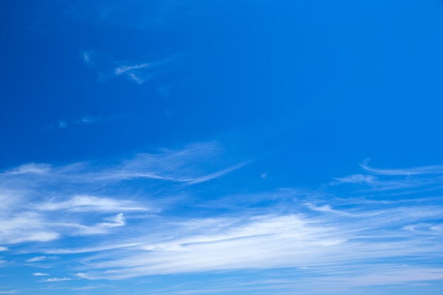 Blue sky with white clouds