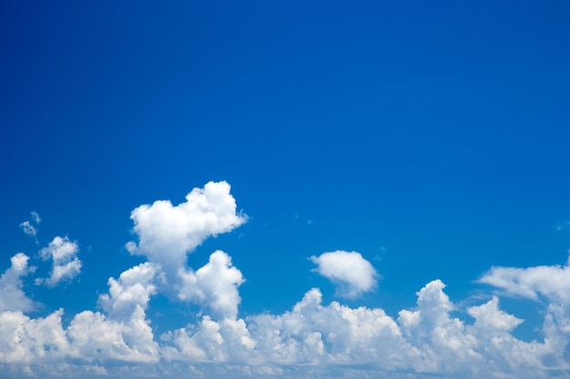 Blue sky with white clouds